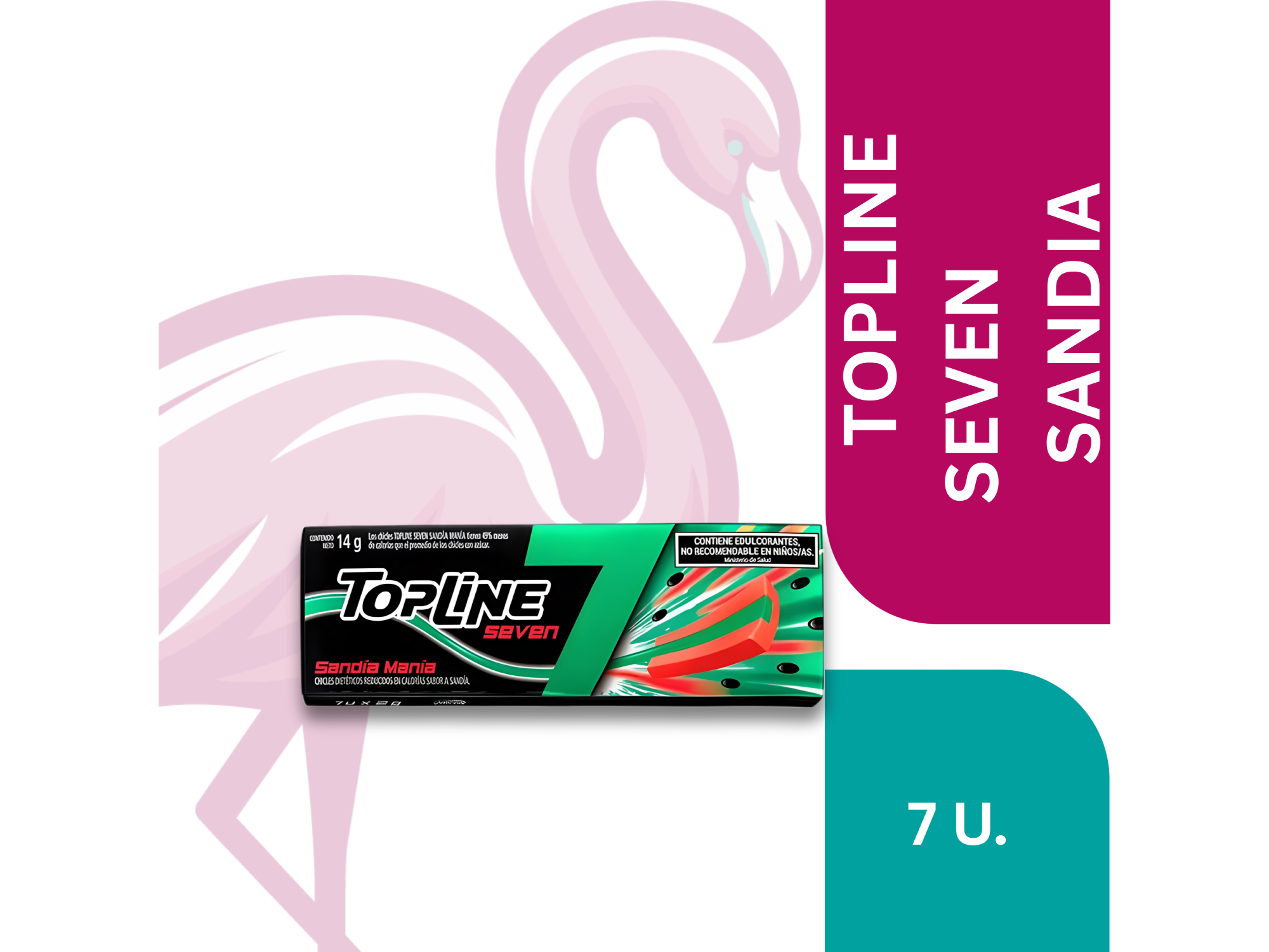 CHICLE TOPLINE SEVEN SANDIA