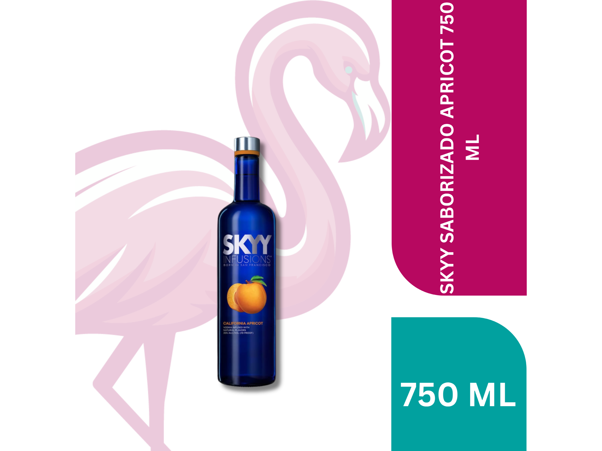 SKYY SABORIZADO APRICOT 750 ML