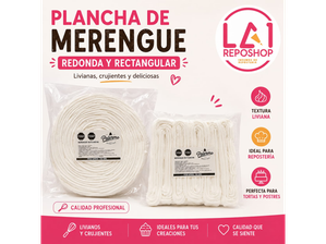 Merengue en plancha Rectangular de La 1 Reposteria