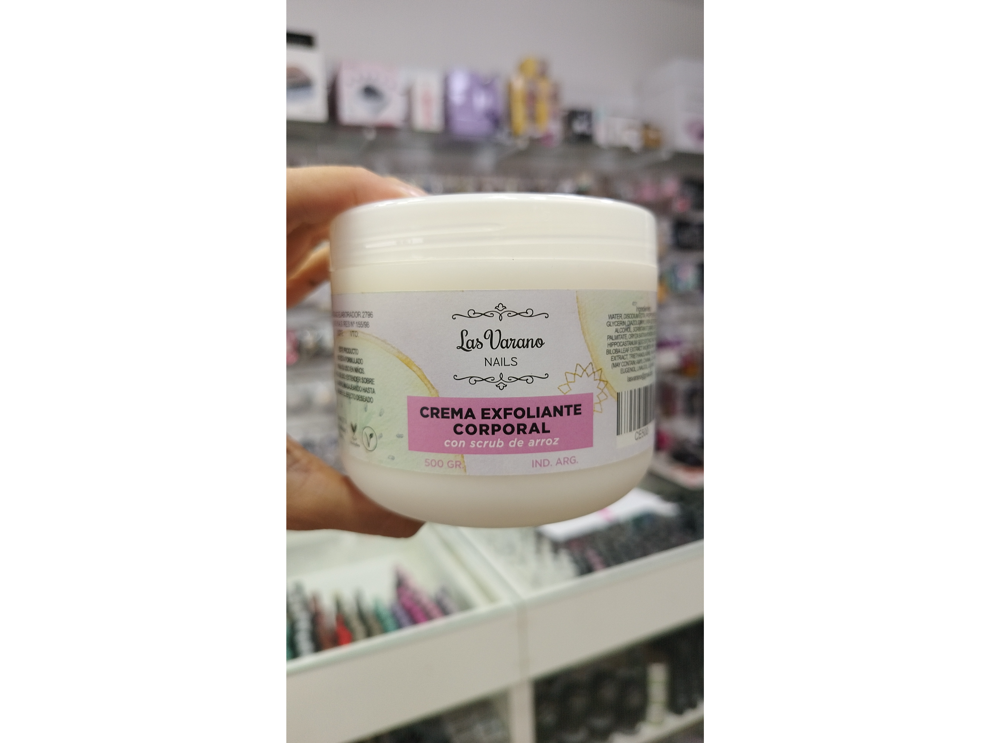 Crema exfoliante corporal