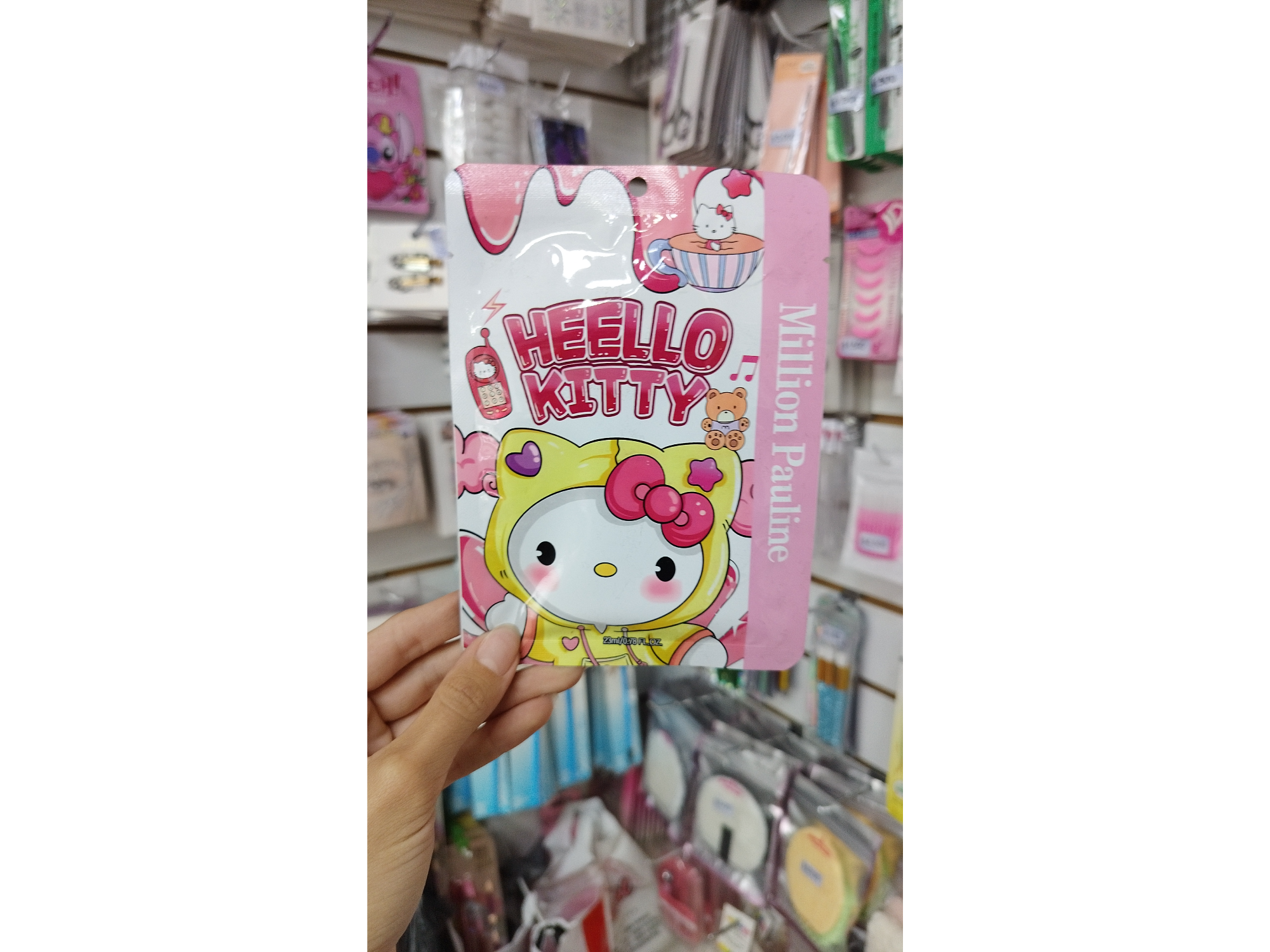 Mascarilla facial hello kitty/stitch
