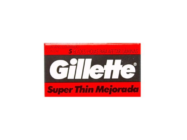 GILLETTE HOJA AFEITAR SUPER THIN X 5