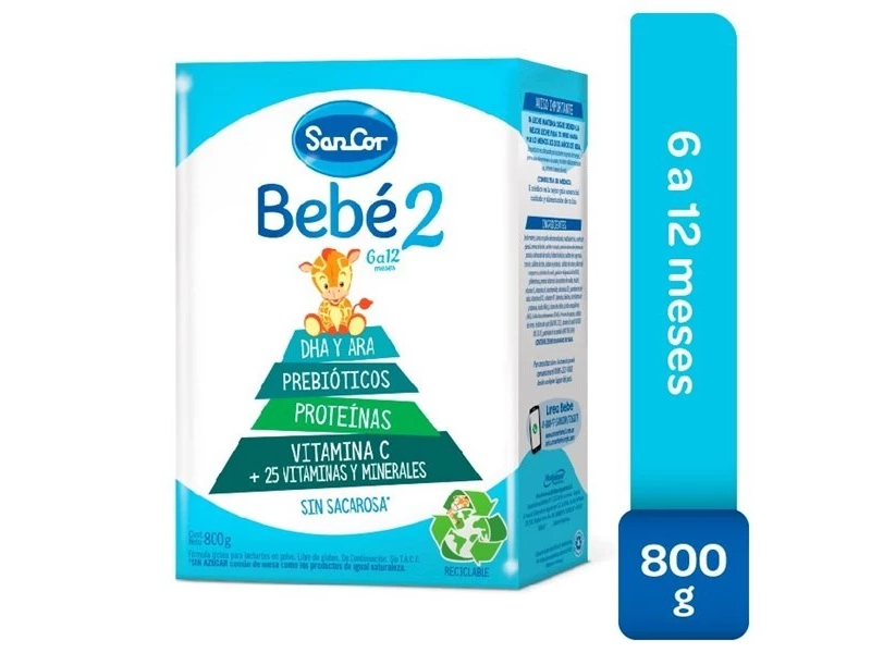 SANCOR BEBE 2 PVO 800G