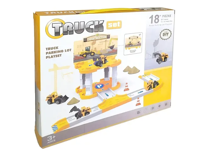 PISTA CONSTRUCCIÓN  18 PIEZAS