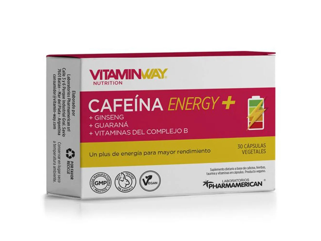 VITAMIN WAY CAFEINA ENERGY+ CAPS X 30