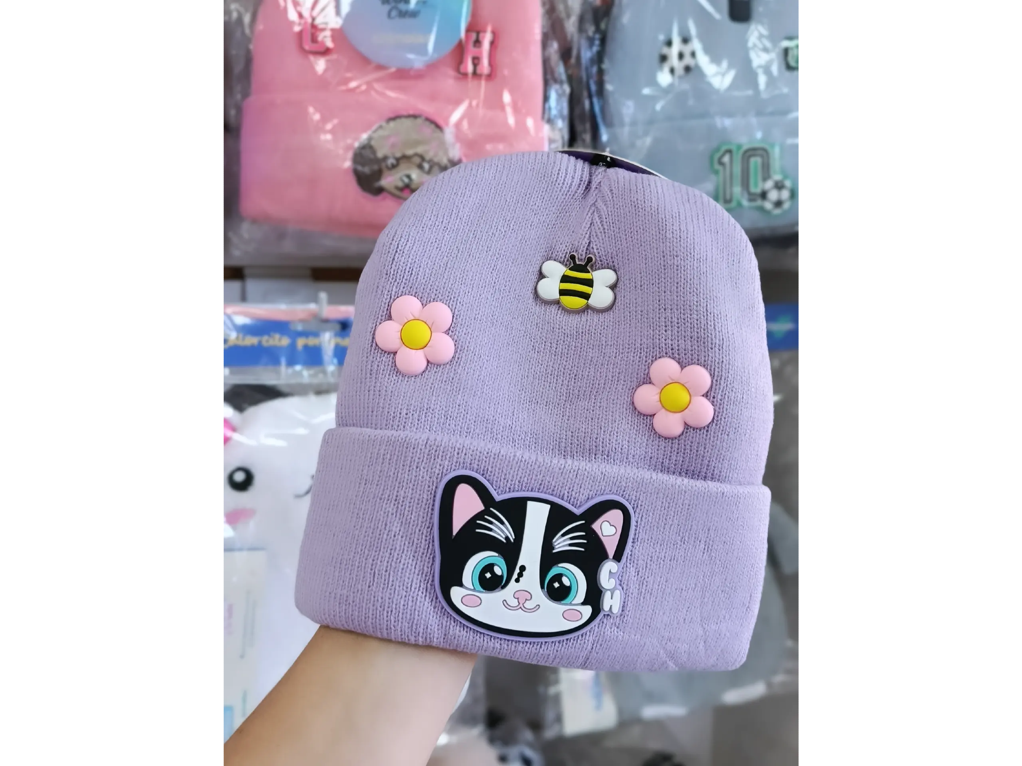 GORRO CHIM GATITO LILA