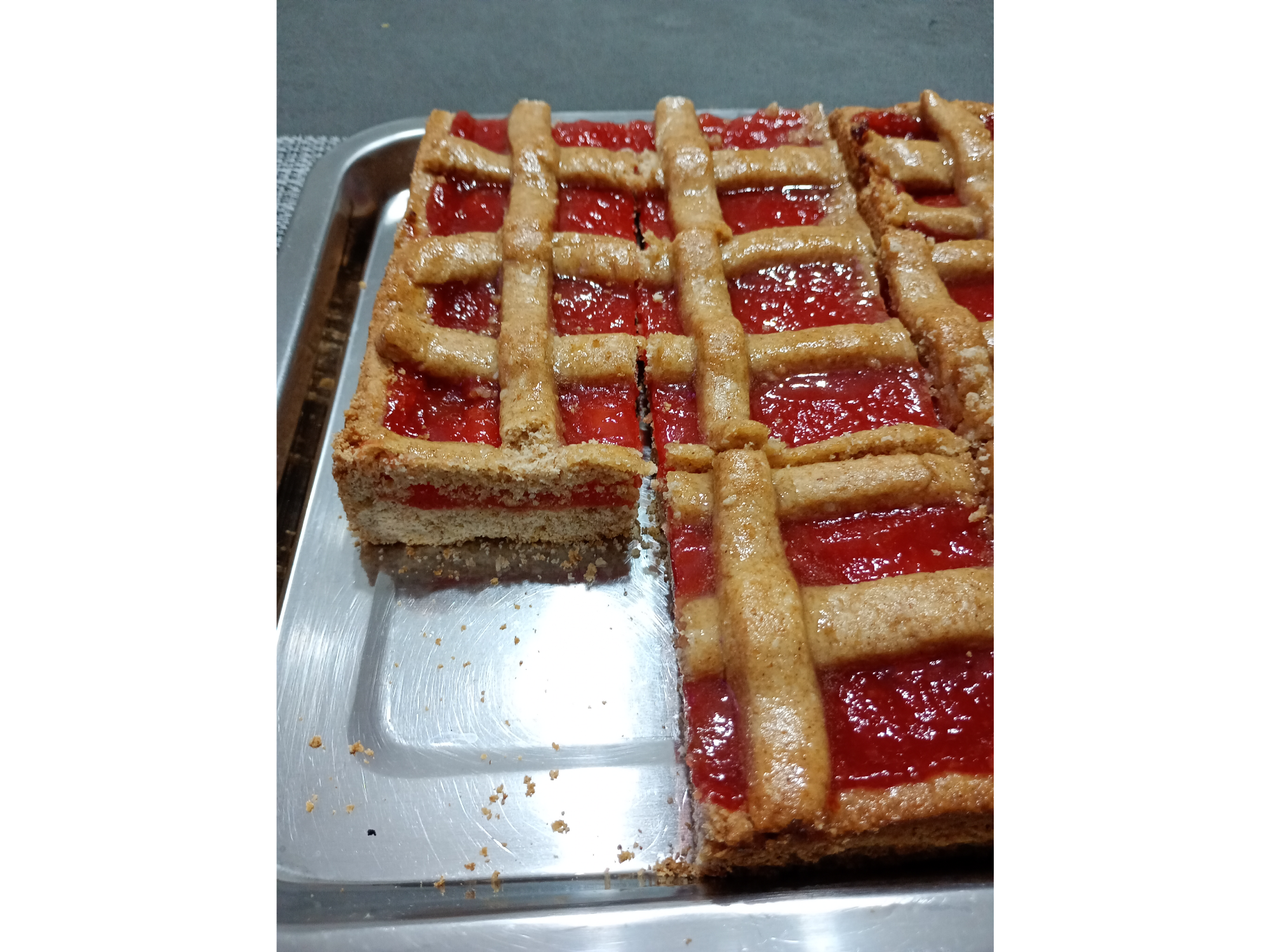 Pastafrola integral con membrillo.