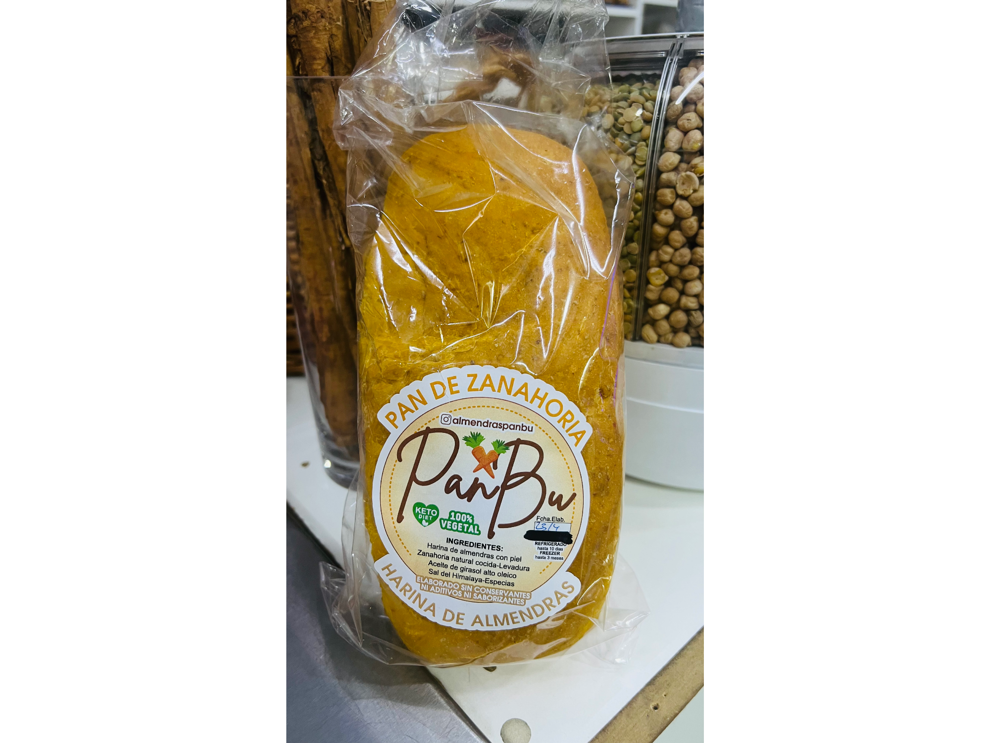 Pan de molde sabor Zanahorias x 750 g