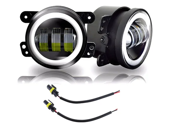 Faros LED, auxiliares con ojo de angel.