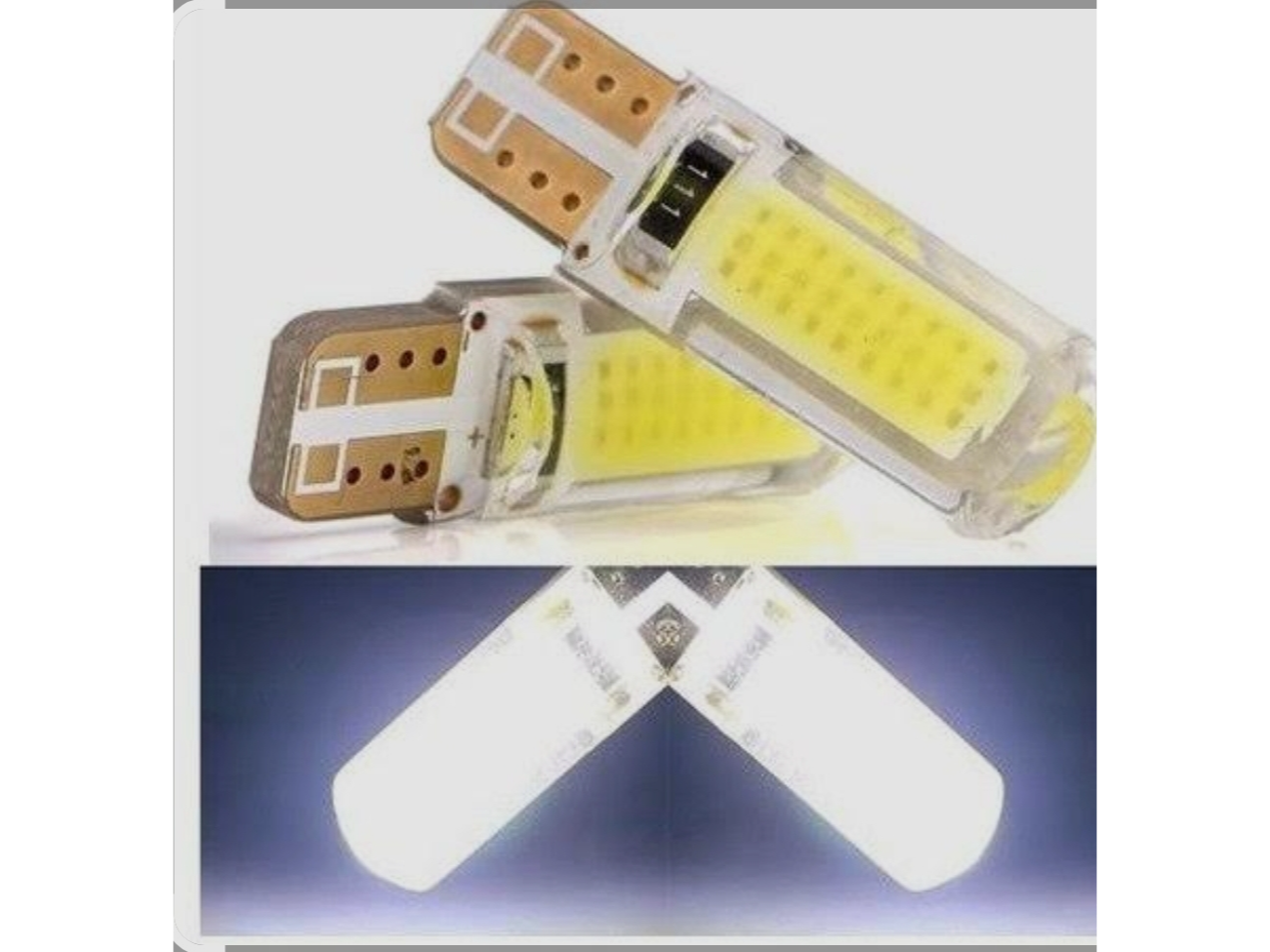 T10 LED siliconada 12V BLANCA.