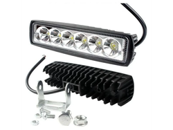 Faro Auxiliar Barra 6 Led Cree 18w 12v-24v
