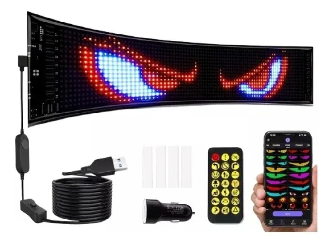 PANTALLA FLEX 128cm x 32 cm. Programable