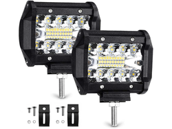PAR DE FAROS RECTANGULAR LED 60W , 6000K