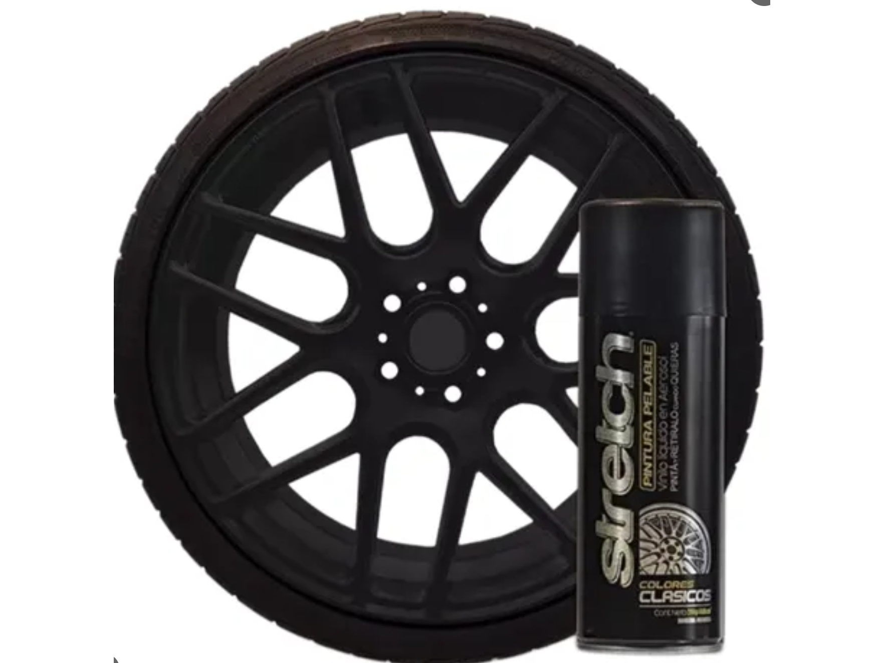 Stretch NEGRO SATINADO. LATA