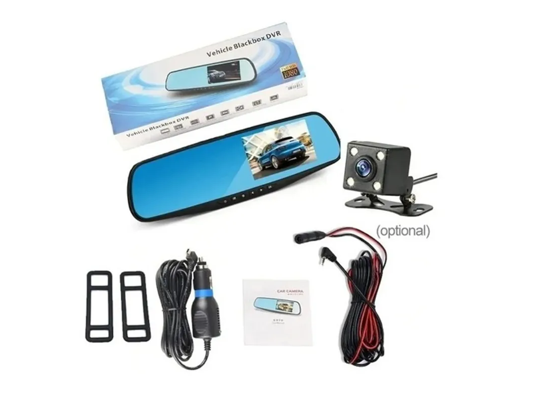 Espejo retrovisor con camara testigo delantera y trasera.