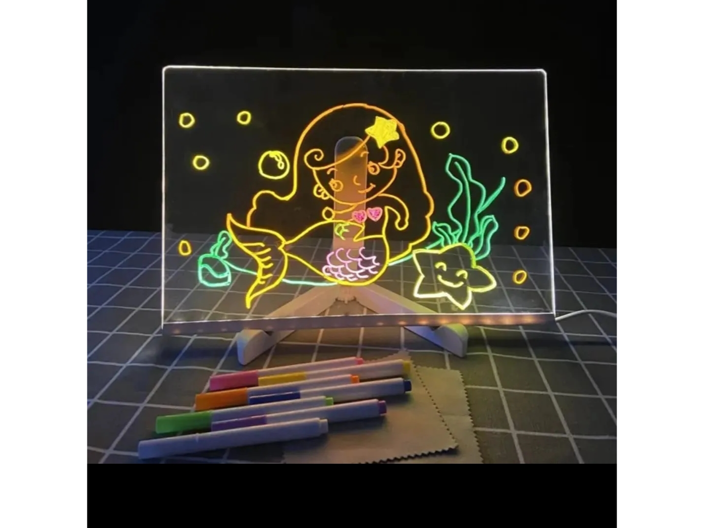 Pizarra acrílica LED 20cmx30 cm