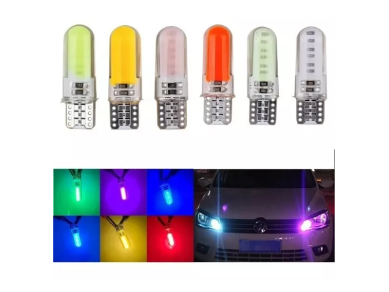 T10 LED 12V , ALTO BRILLO, pocision, patente, habitaculo. Color a eleccion.