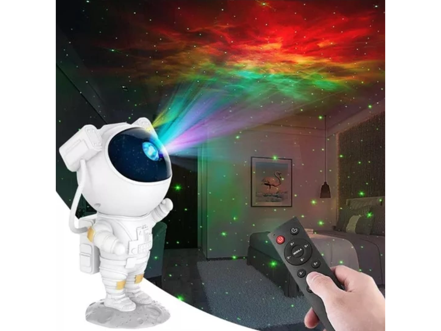 PROYECTOR de nebulosas y estrellas. 360° OFERTA EFECT/TRANSF