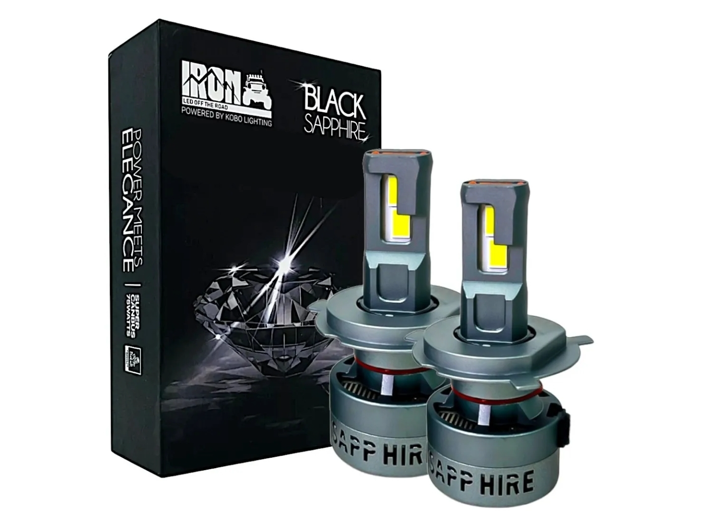 Ir100 BLACK SAPPHIRE 75W H1,H3,H4,H7,H11,9006