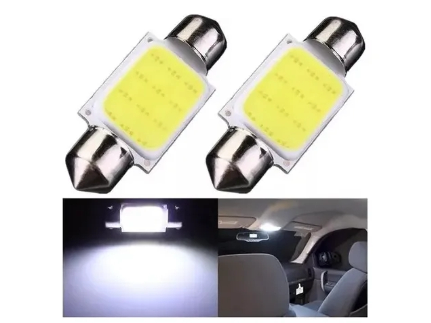 Tubular LED COB, INTERIOR, PATENTE 12V.