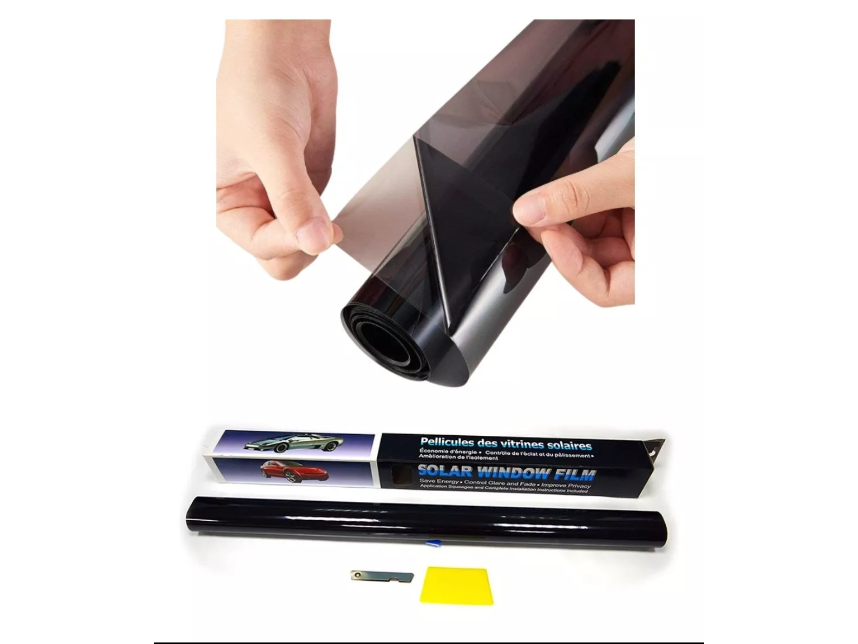 Lamina de Polarizado 3 Mt x 50 cm. Oscura 5%