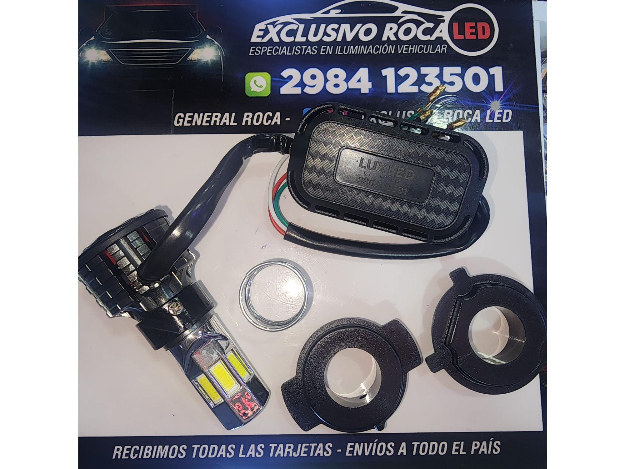 CREELED H4 MOTO, 36W, 12V Multi adaptador