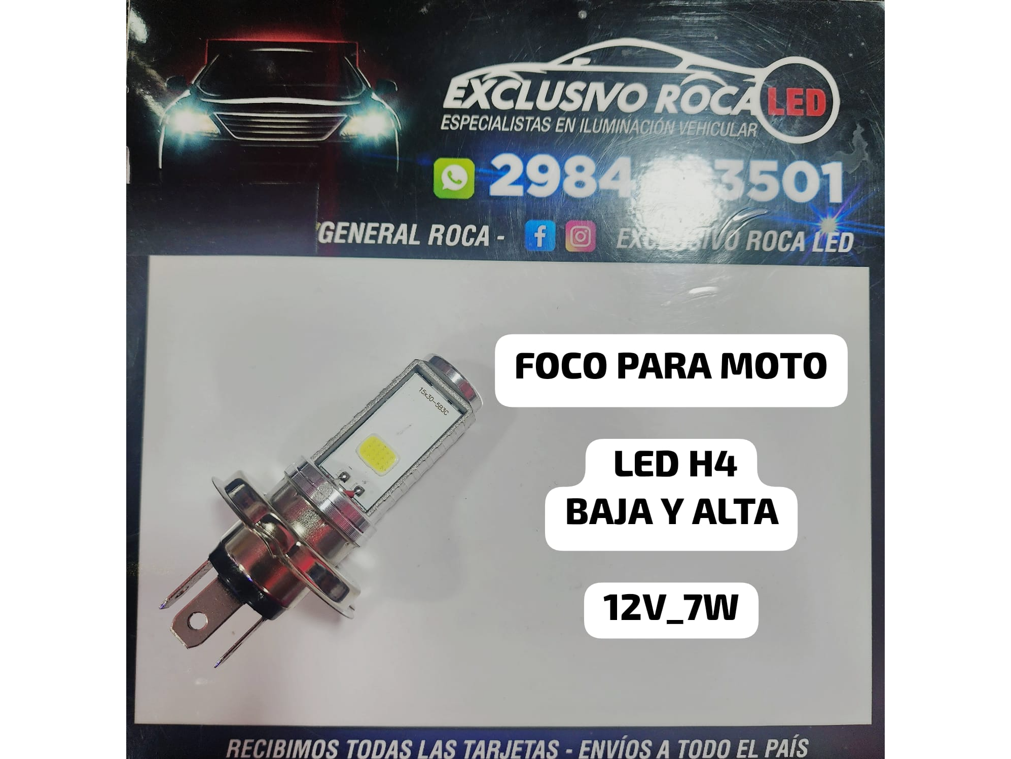 H4 GOLD DE MOTO LED. LUX LED