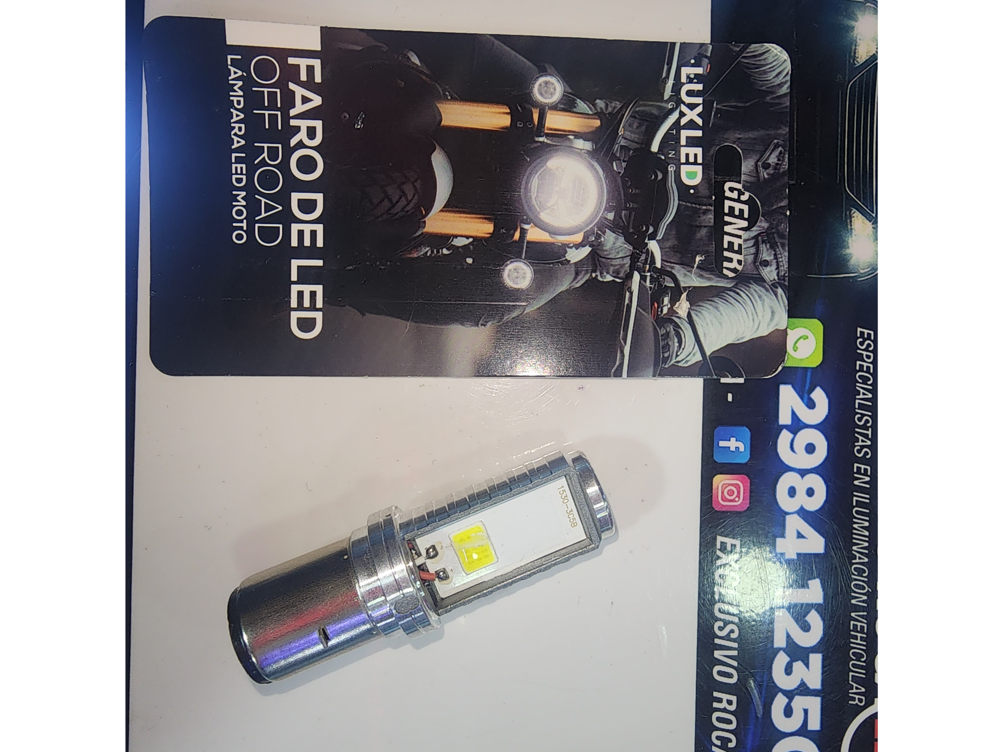 FOCO LED MOTO H6 GOLD. 12V 12W