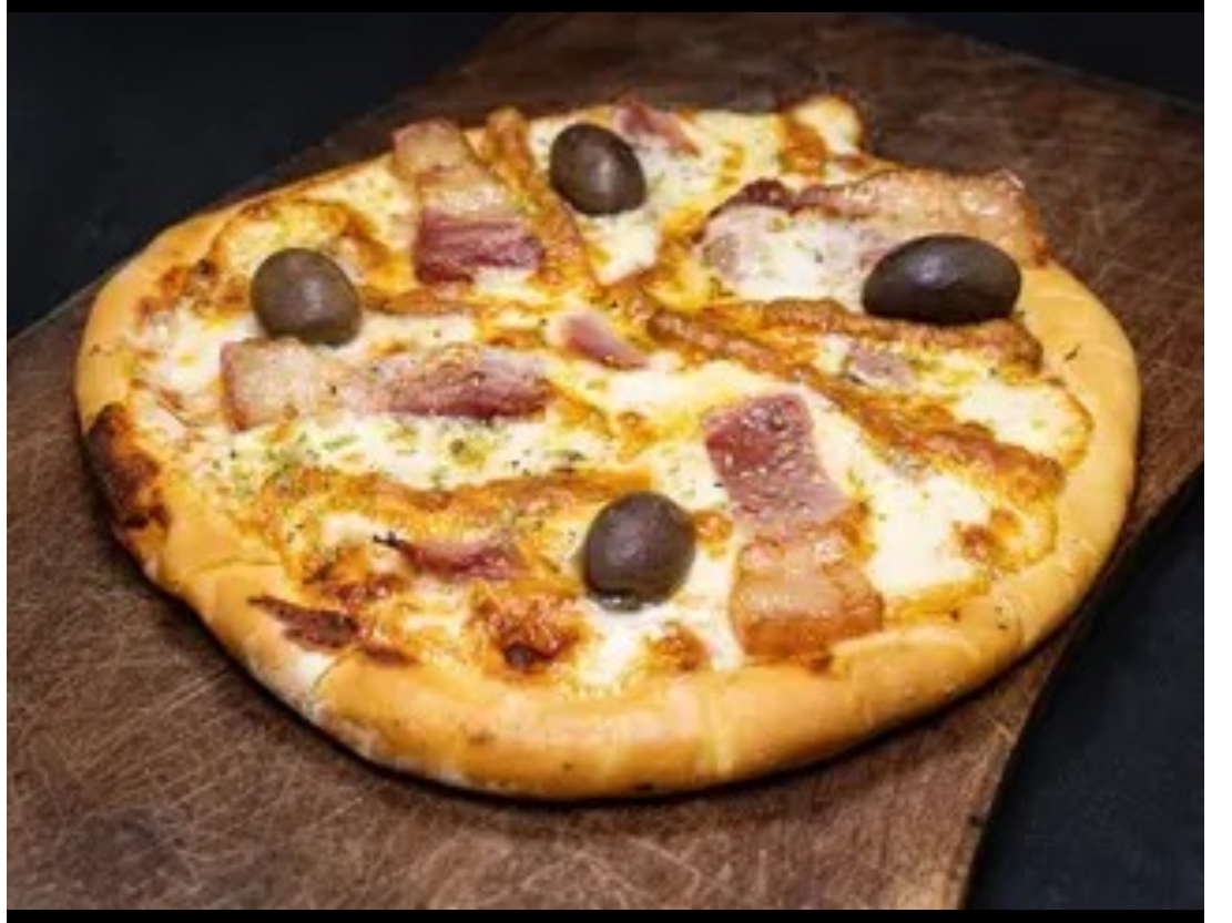 Pizza Panceta y Cheddar