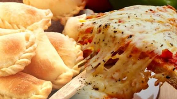 Pizzas, empanadas, papas