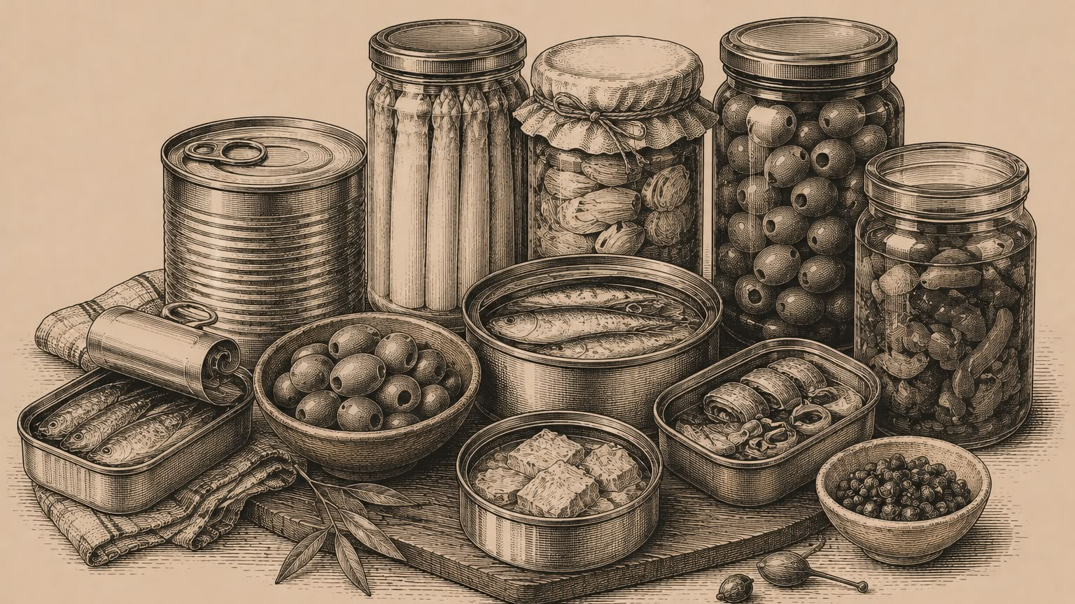 Conservas y aceitunas