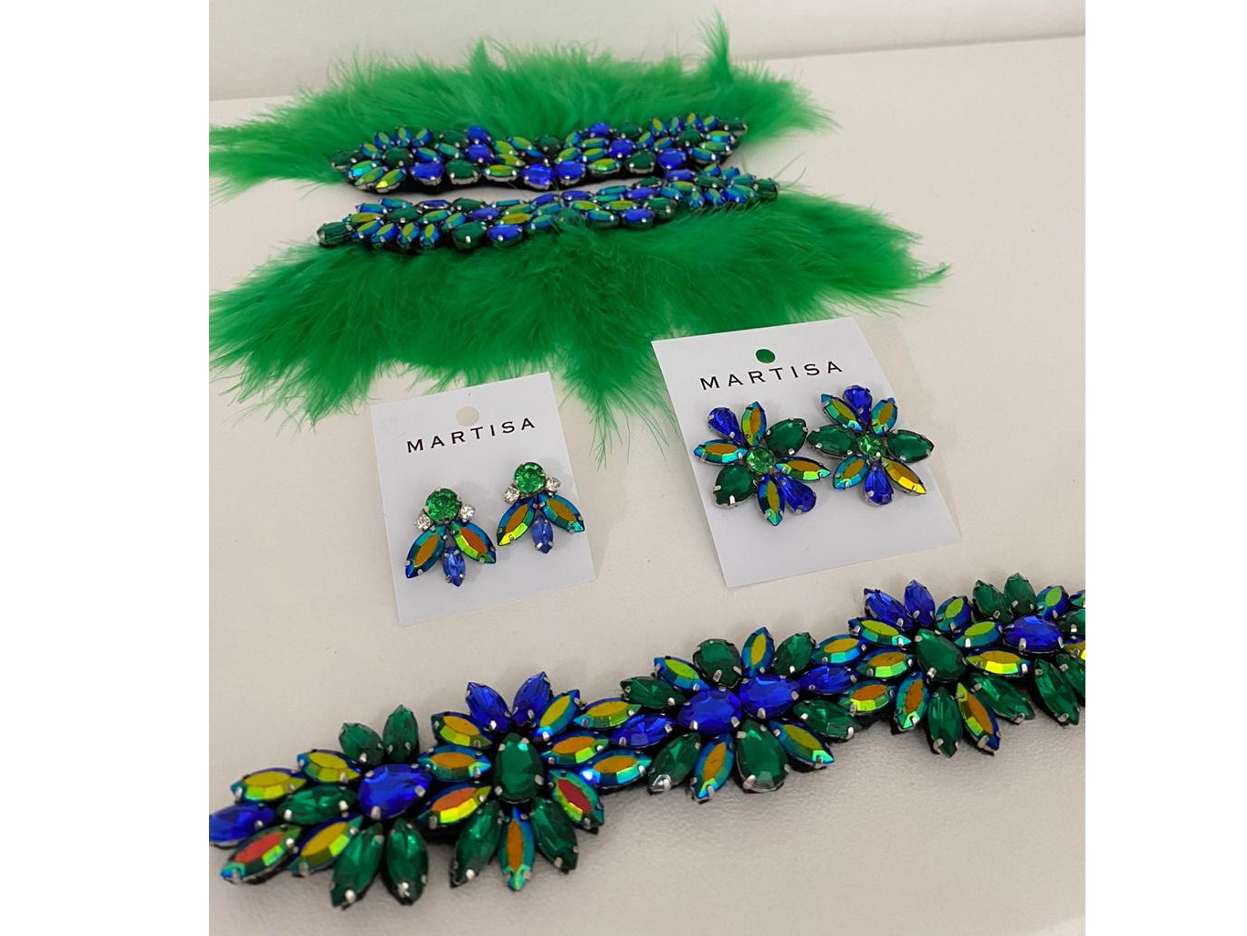 Verde y Azul Tornasol