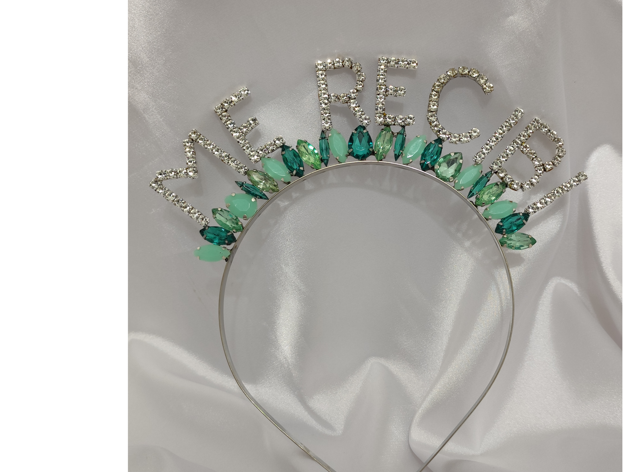 Strass "Me recibi" con gemas