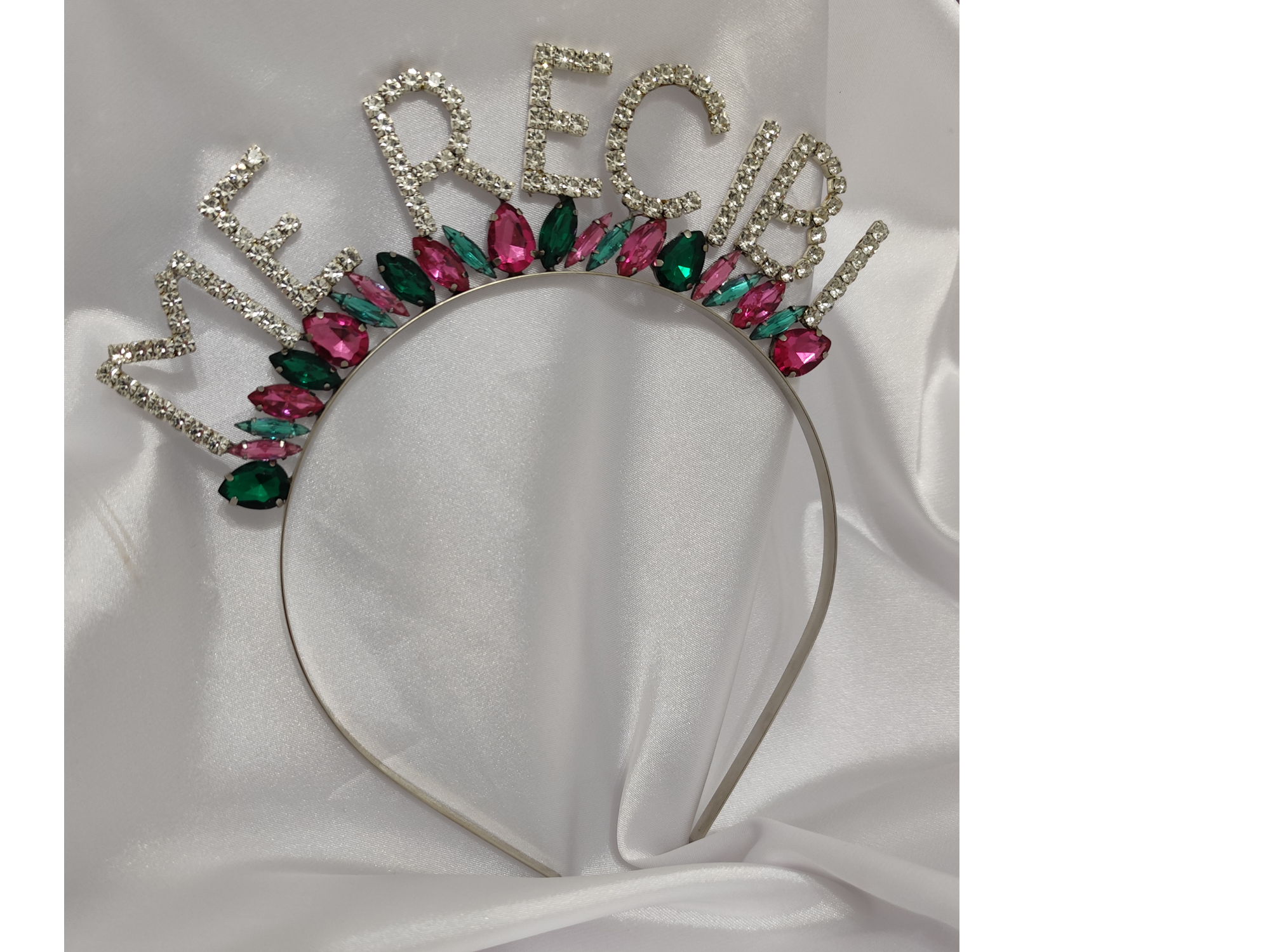 Strass "Me recibi" con gemas