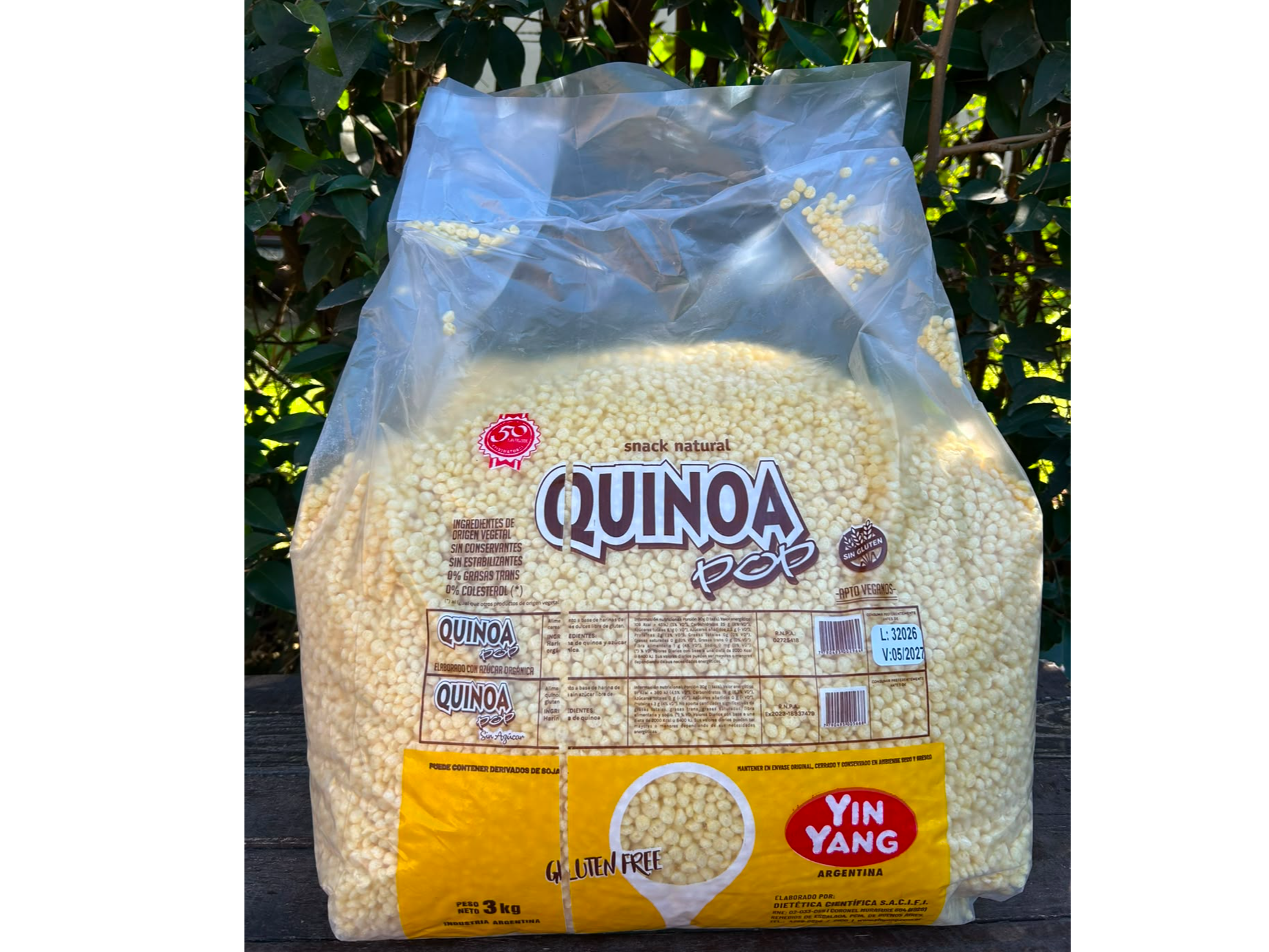 Quinoa Pop Ying Yang ( Tradicional ) 3kg