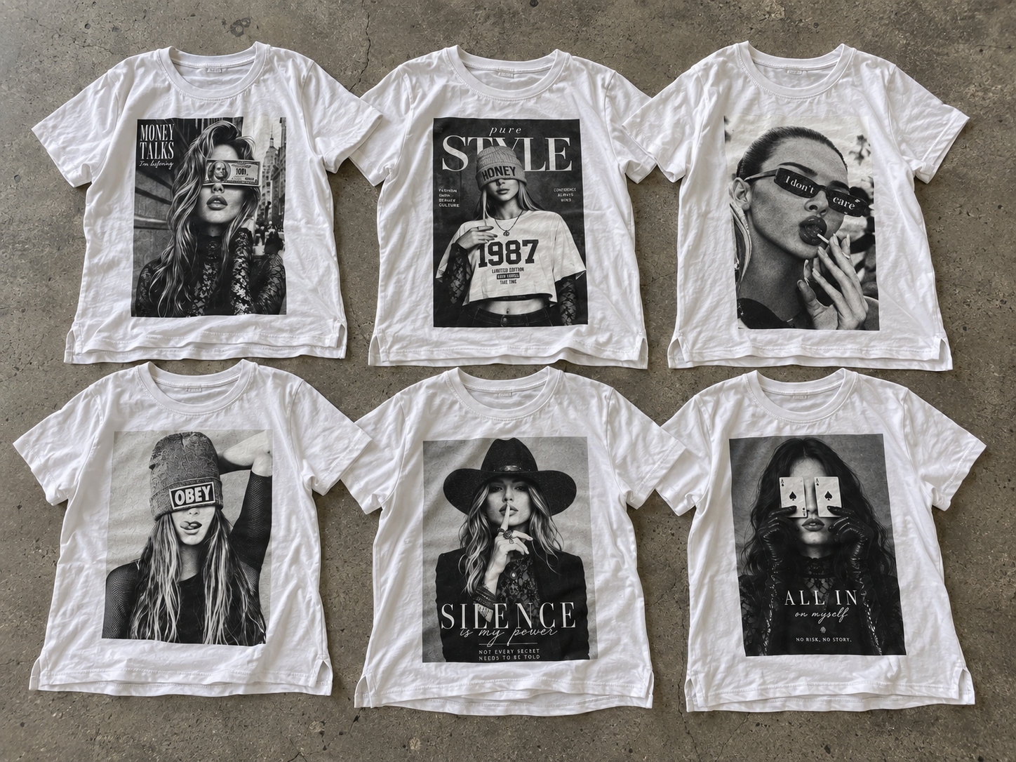 PACK SURTIDO REMERAS BLANCAS de Tienda Overkids Mayorista