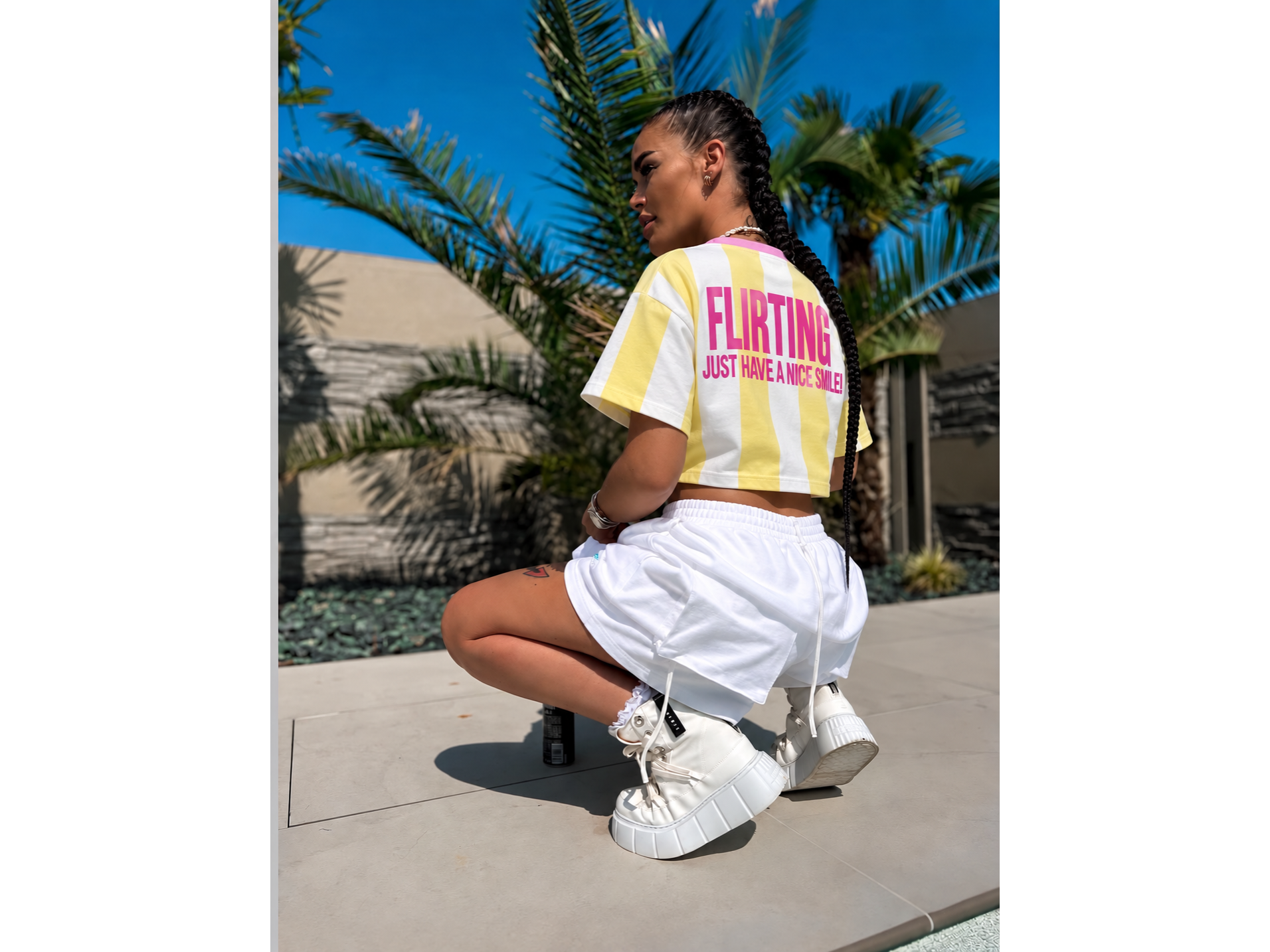 Remeras rayada AMARILLO-BLANCO