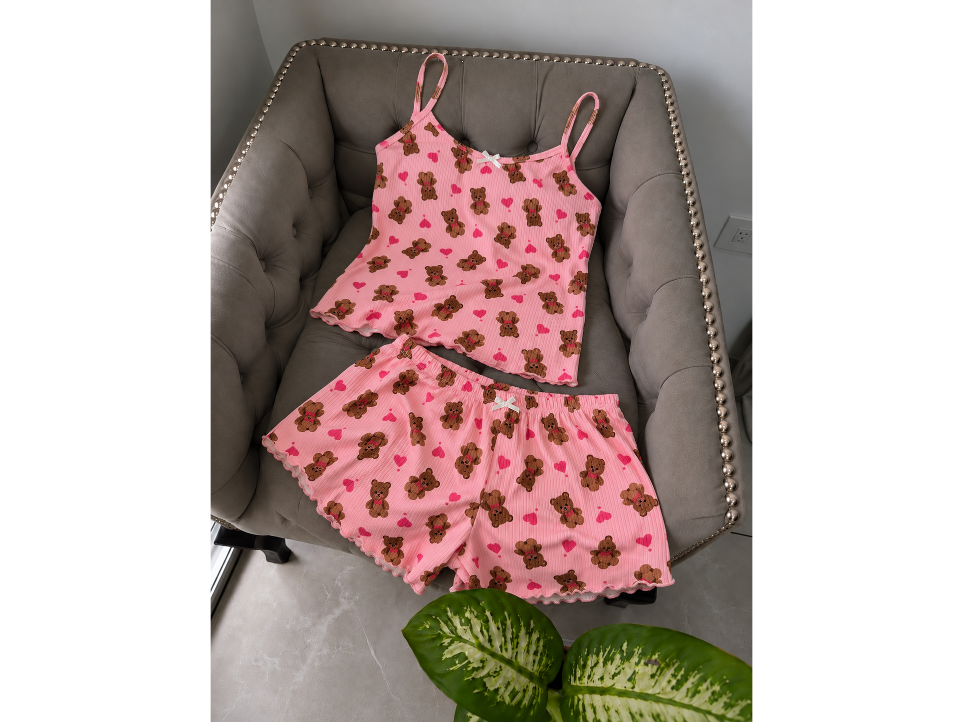 PIJAMA OSITO SALMÓN