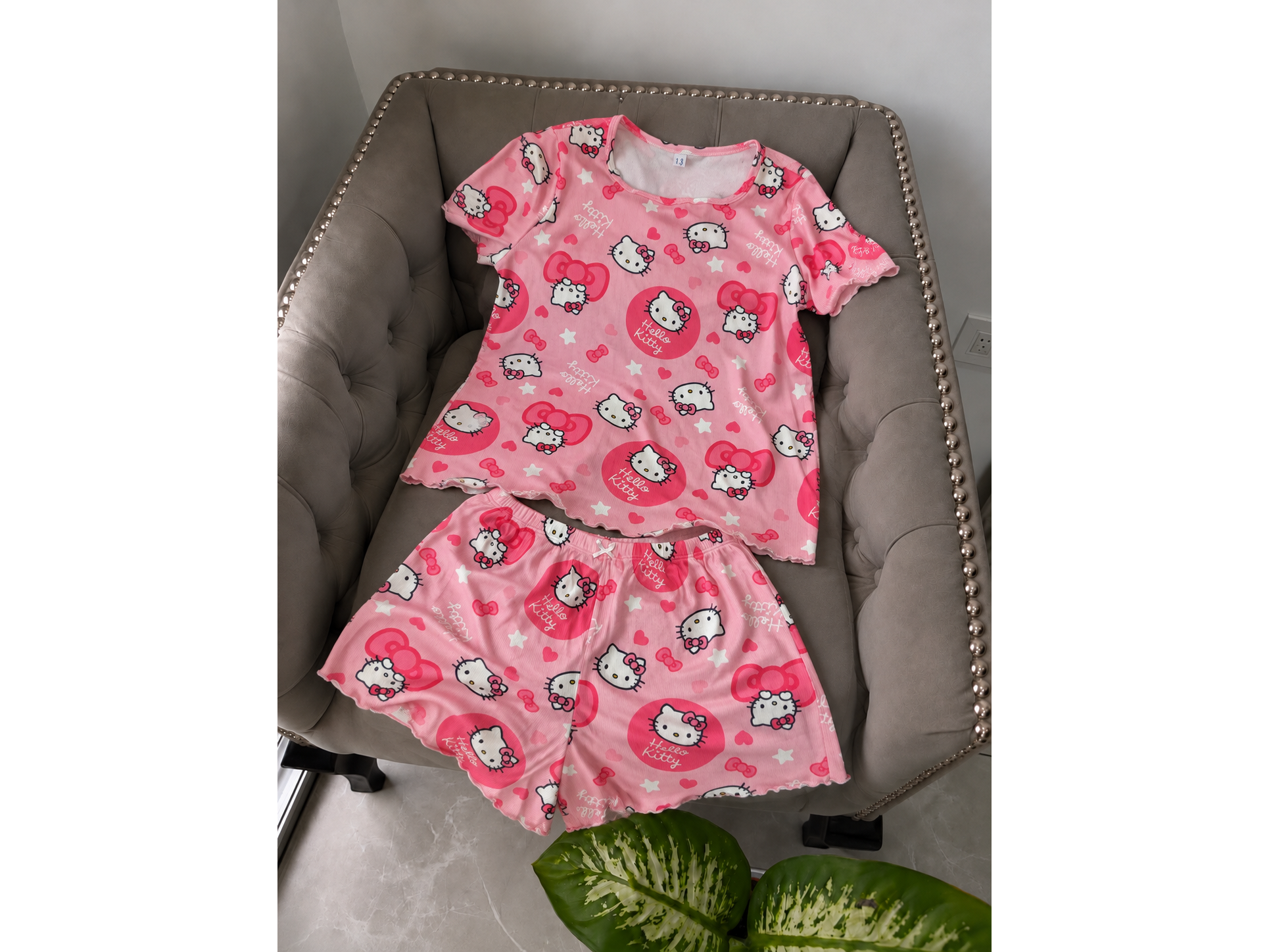 PIJAMA KITTY REMERA