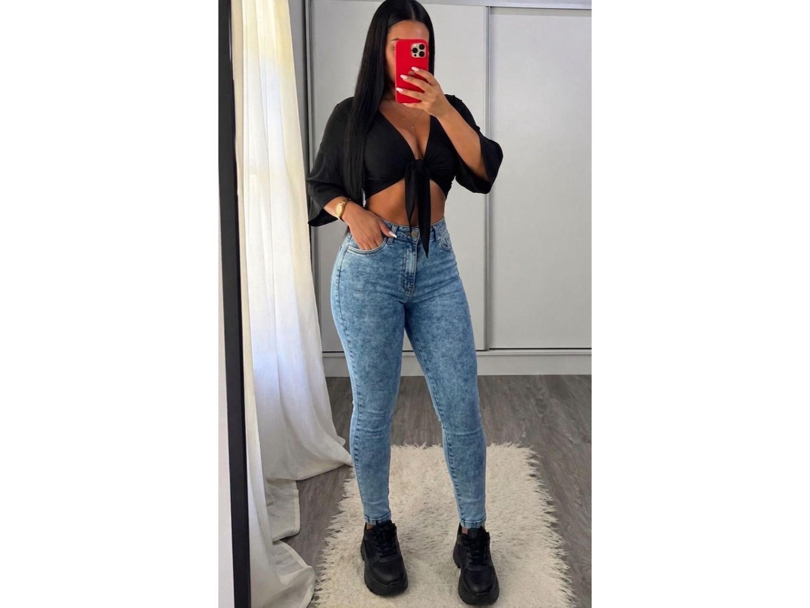 Chupín elastizado celeste