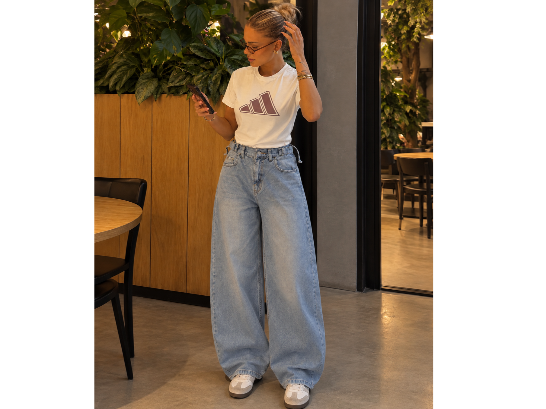 BAGGY CELESTE LISO "regulador"