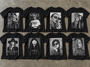PACK SURTIDO REMERAS NEGRA de Tienda Overkids Mayorista