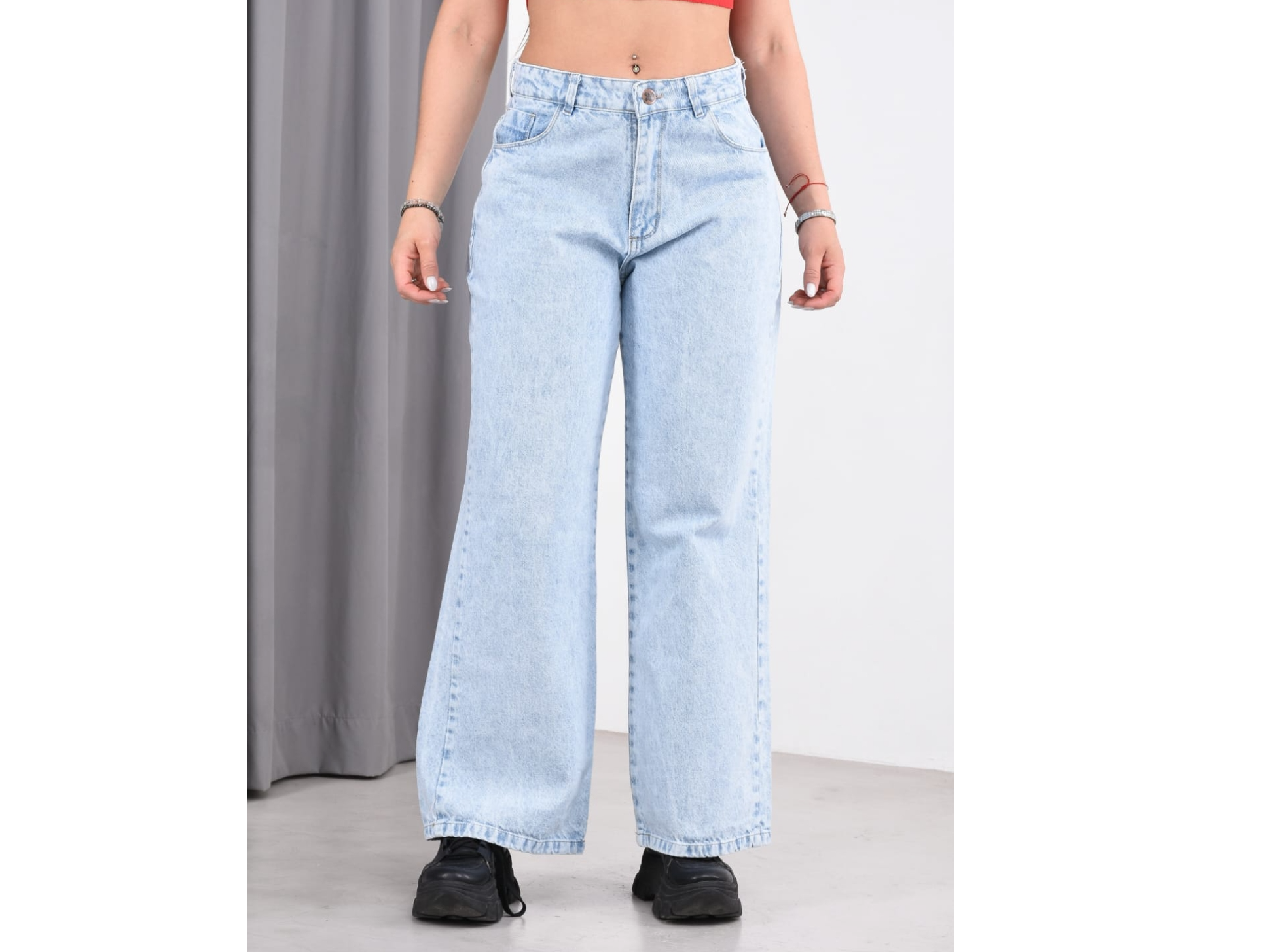 Wide leg Nevado celeste