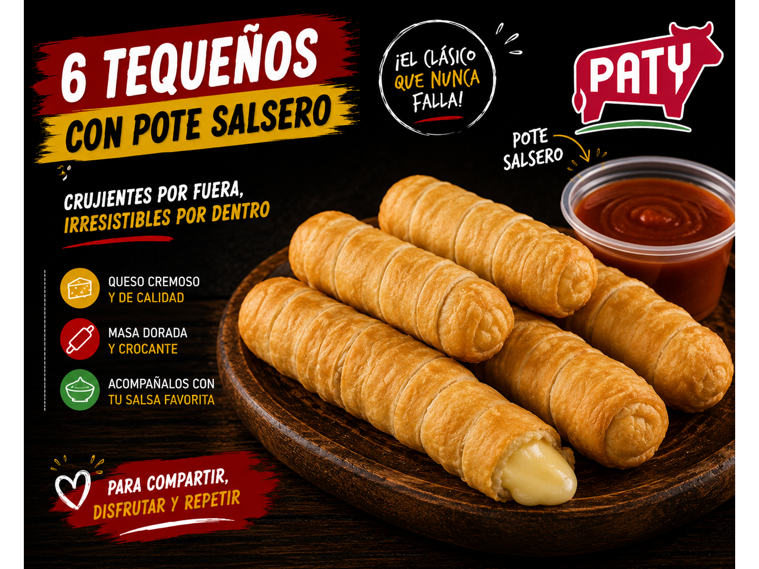 Media docena de tequeños