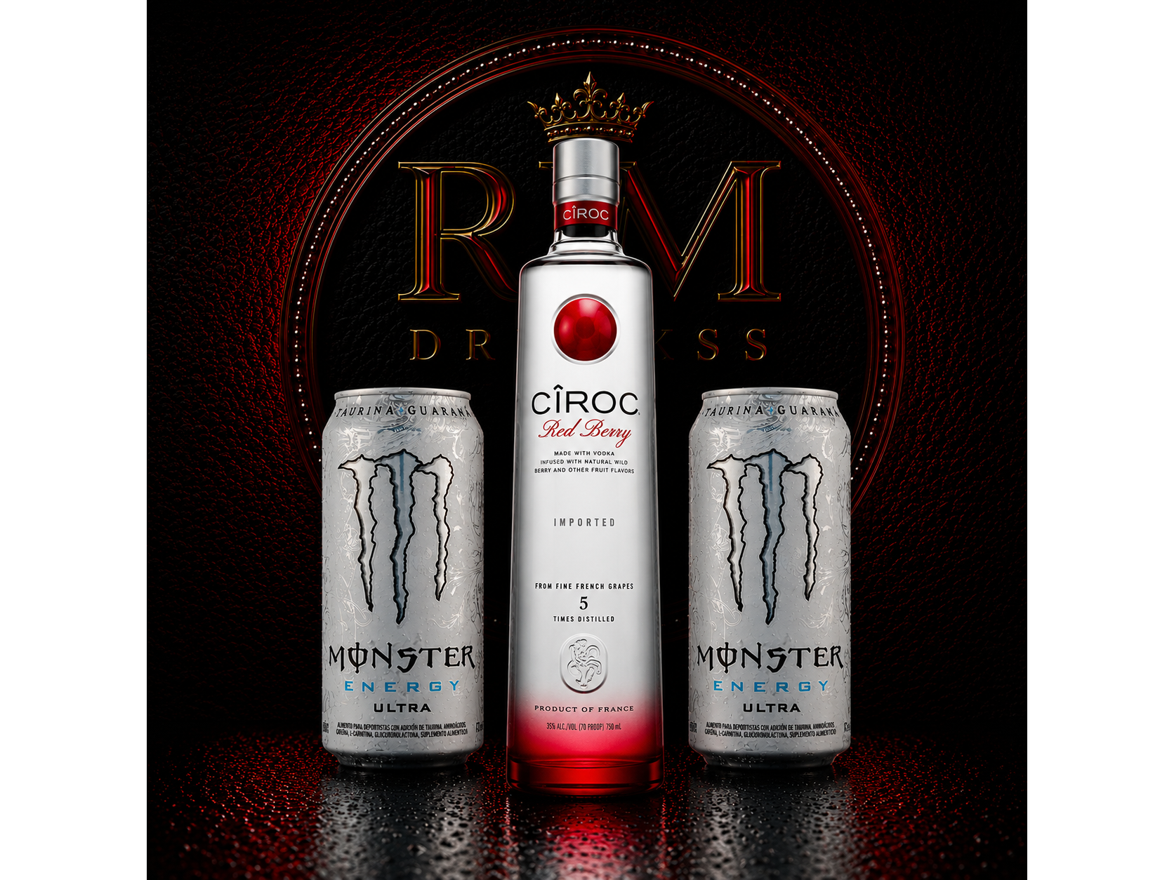 Ciroc Sab + 2 Monster