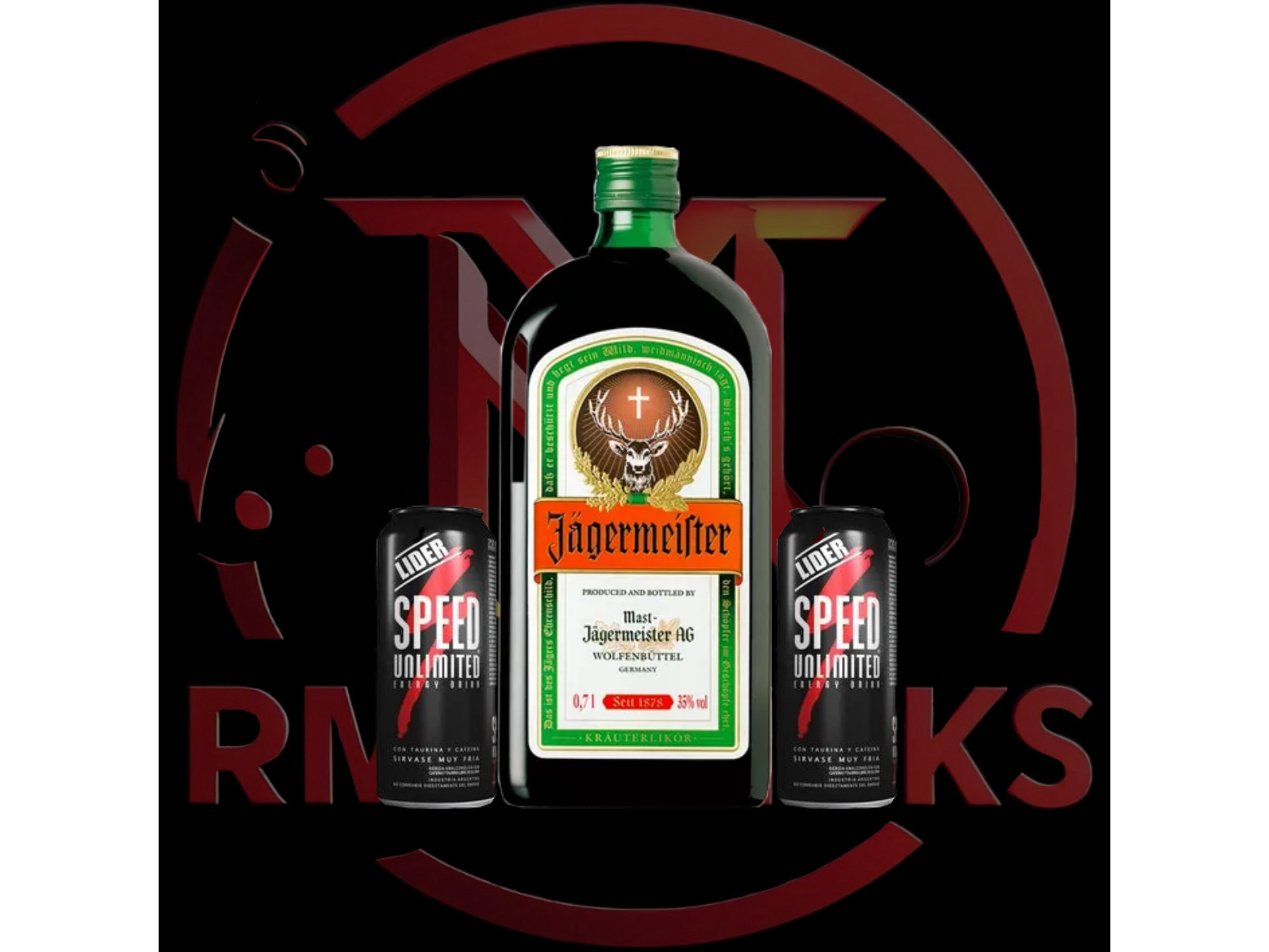 Jägermeister 700ml + 2 Speed XL