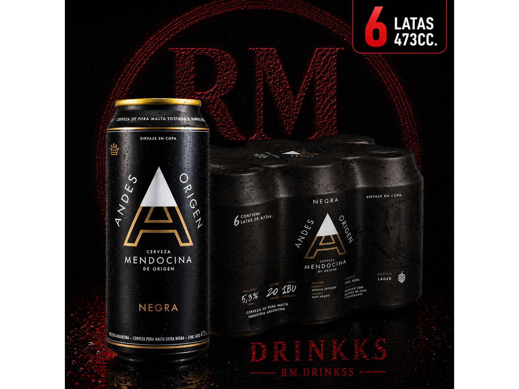Six Pack Andes Negra