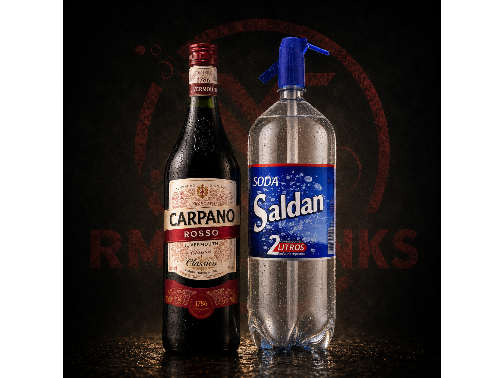 Carpano Rosso + Soda Saldan 2l