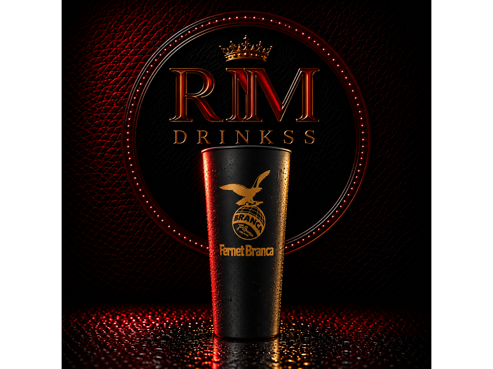 Vaso Fernet Negro Mate