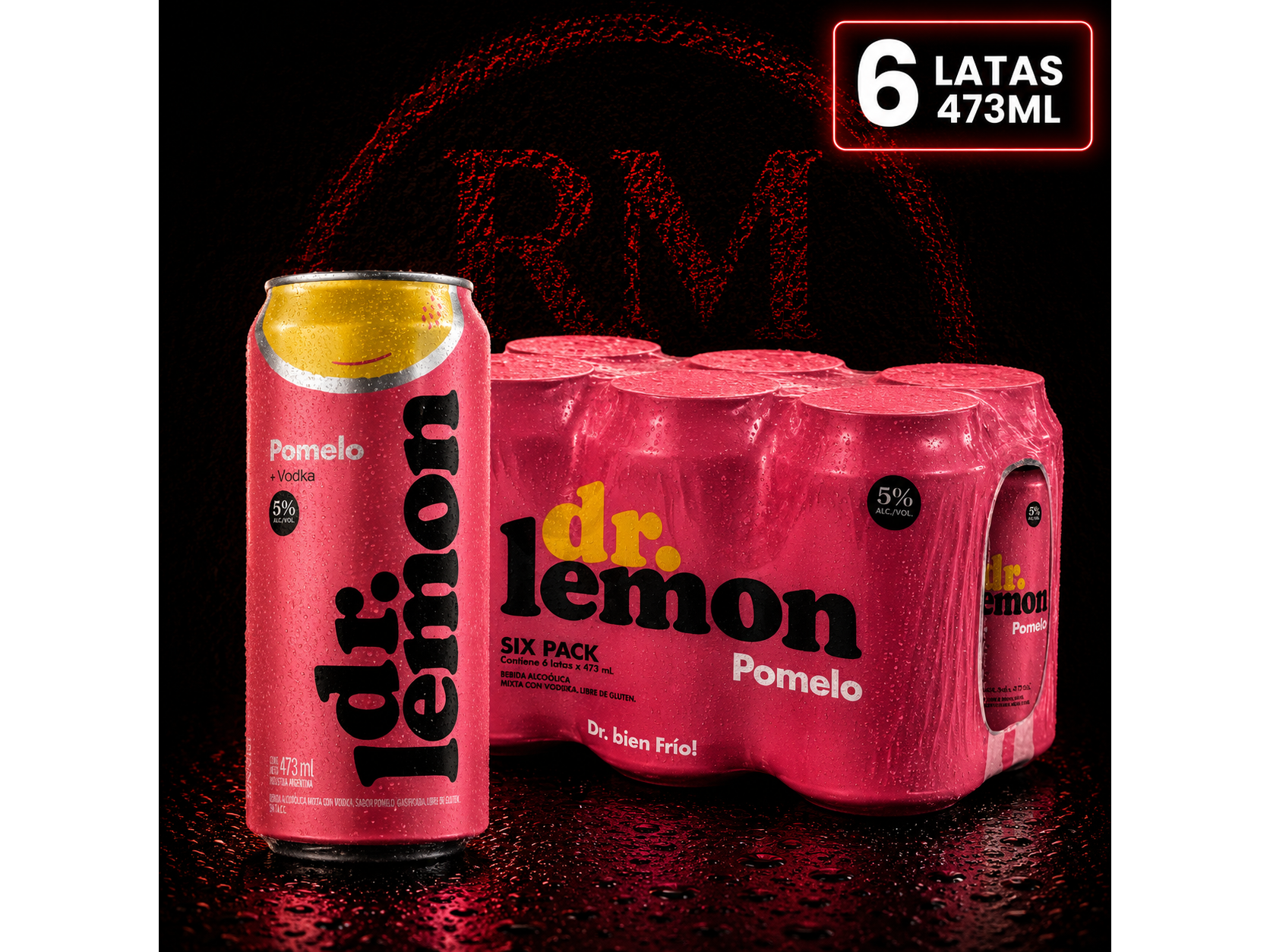 Six Pack Dr Lemon Pomelo